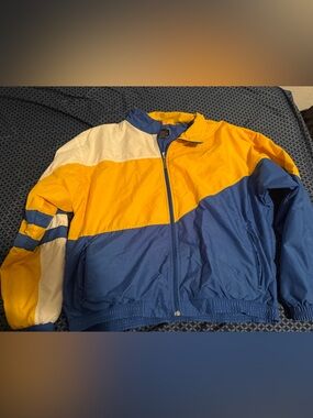 Holloway Blue & Yellow Colorblock Shell Jacket